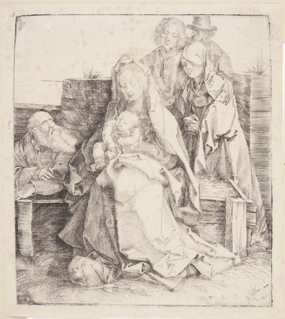 A Sagrada Família, seis pessoas de Albrecht Dürer