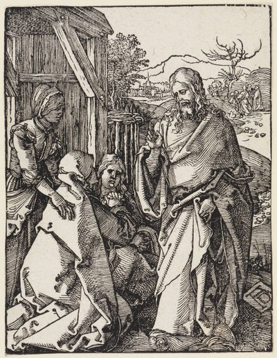A despedida de Cristo da sua mãe de Albrecht Dürer