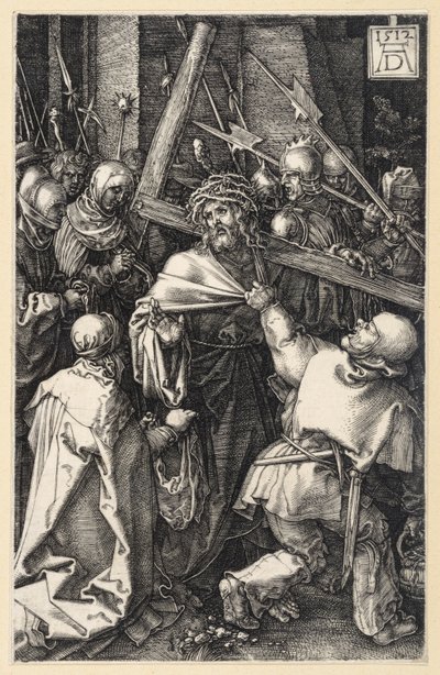 O Homem da Dor junto à Coluna da Flagelação (Paixão em gravura em cobre) de Albrecht Dürer