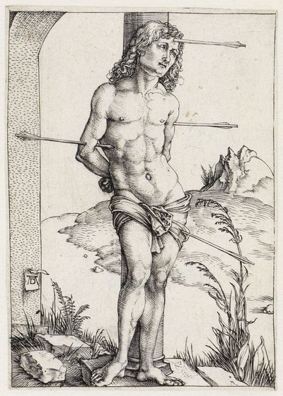 São Sebastião na coluna de Albrecht Dürer