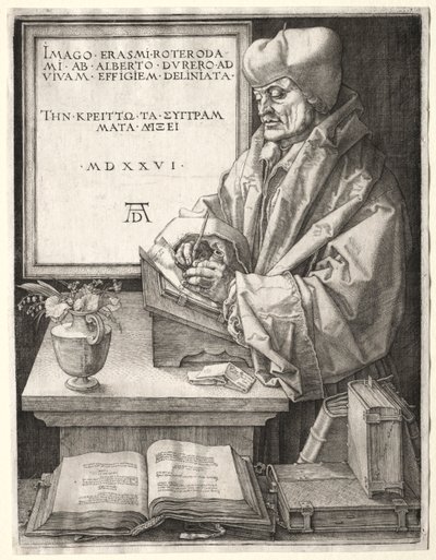 Desiderius Erasmus de Rotterdam, 1526. de Albrecht Dürer