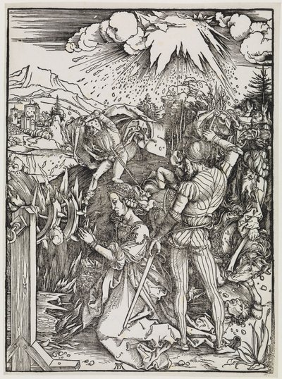 A decapitação de Santa Catarina de Albrecht Dürer