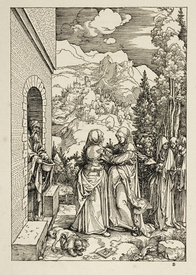 A Visitação (Vida da Virgem) de Albrecht Dürer