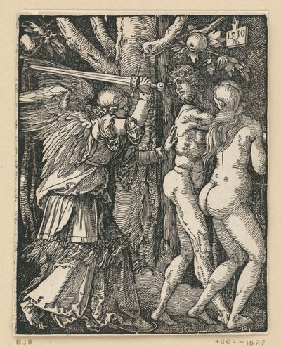 A expulsão do Paraíso (Pequena Paixão) de Albrecht Dürer