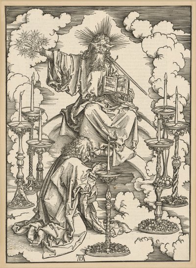 A visão dos sete candelabros (Apocalipse) de Albrecht Dürer
