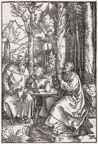 Os santos eremitas António e Paulo de Albrecht Dürer