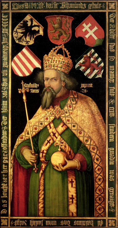 Imperador Sigismund, Sacro Imperador Romano, Rei da Hungria e Boêmia (1368-1437), c.1600 de Albrecht Dürer