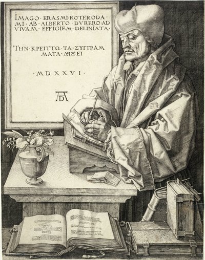 Erasmo de Roterdão (Bartsch 107) de Albrecht Dürer