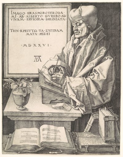Erasmo de Roterdão de Albrecht Dürer