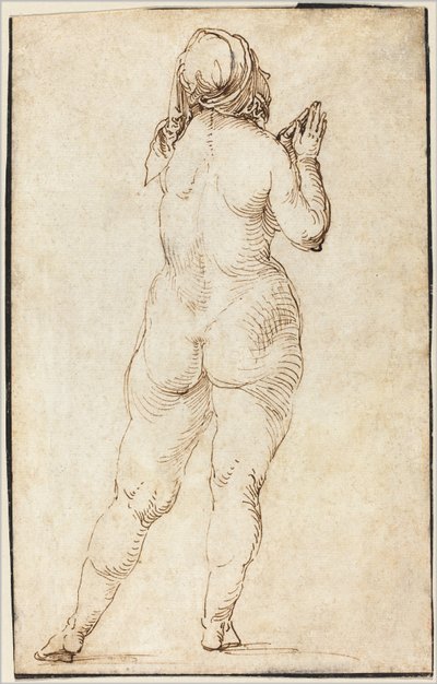 Nu feminino orando de Albrecht Dürer