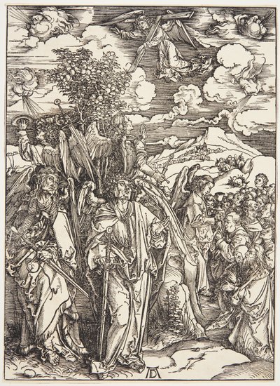 Quatro Anjos Mantendo os Ventos de Albrecht Dürer