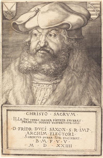 Frederico, o Sábio, Eleitor da Saxônia de Albrecht Dürer