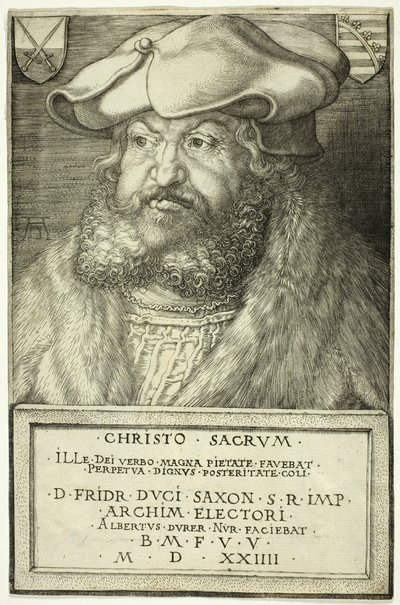 Frederico, o Sábio, Eleitor da Saxônia de Albrecht Dürer