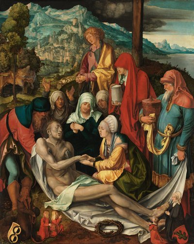 Alemão: Beweinung Christi ("Glimsche Beweinung") Lamentação de Cristo de Albrecht Dürer