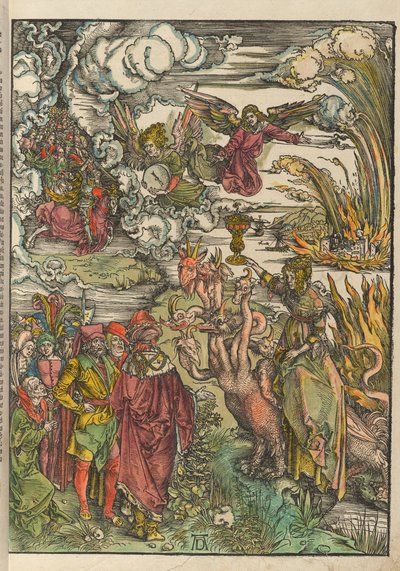 Alemão: Die babylonische Hure A prostituta da Babilónia de Albrecht Dürer