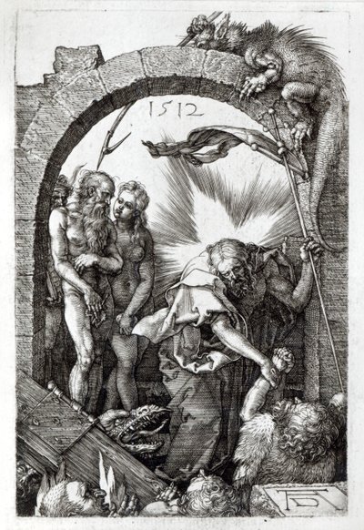 Angustiante do Inferno ou descida de Cristo ao Limbo, 1512 de Albrecht Dürer