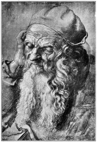 Chefe do Velho, final do século XV-XVI, 1912. de Albrecht Dürer