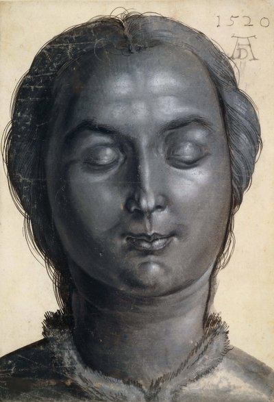 Cabeça de uma mulher, 1520. de Albrecht Dürer