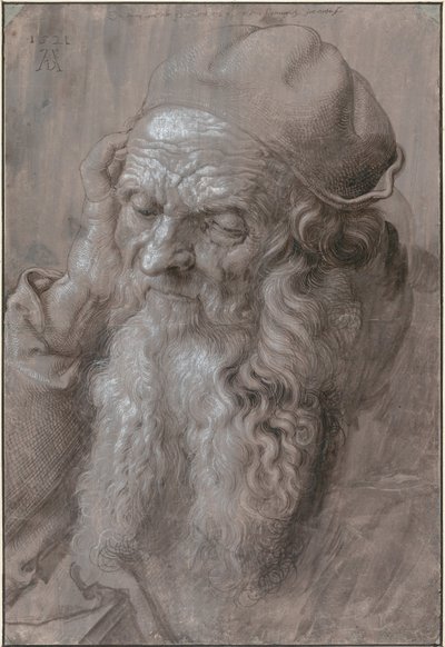 Cabeça de um velho, 1521 de Albrecht Dürer