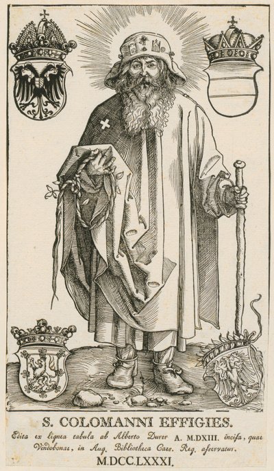 Sagrada Família com dois anjos meninos a tocar música de Albrecht Dürer