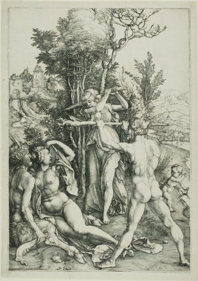 Hércules na encruzilhada (Ciúme) de Albrecht Dürer