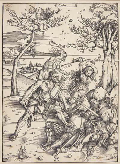 Hércules conquistando os gêmeos Molionide de Albrecht Dürer