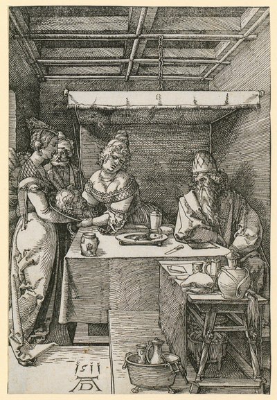 Herodias recebe a cabeça de João de Albrecht Dürer