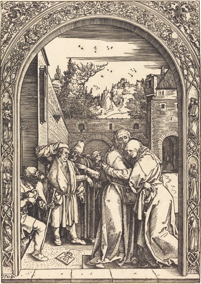 Joachim e Anna no Golden Gate, 1504. de Albrecht Dürer