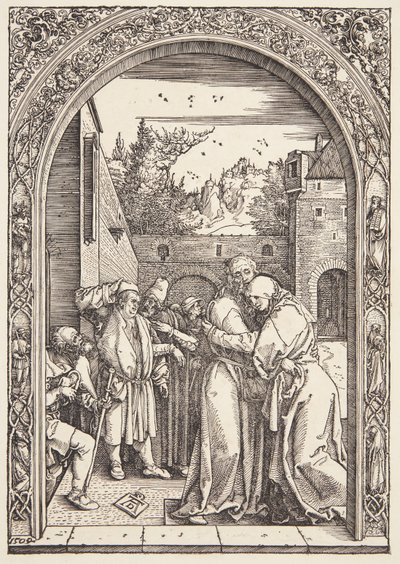 Joachim e St. Ann se encontram no Golden Gate de Albrecht Dürer