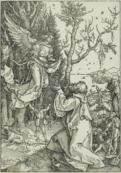 Joachim e o Anjo, de A Vida da Virgem de Albrecht Dürer