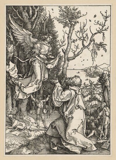 Joaquim e o anjo (Vida da Virgem) de Albrecht Dürer