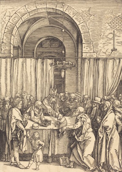 Oferta de Joachim rejeitada, c. 15041505. de Albrecht Dürer