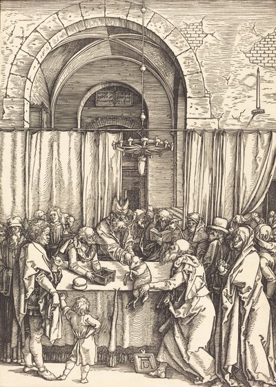 Oferta de Joachim rejeitada, c. 15041505. de Albrecht Dürer