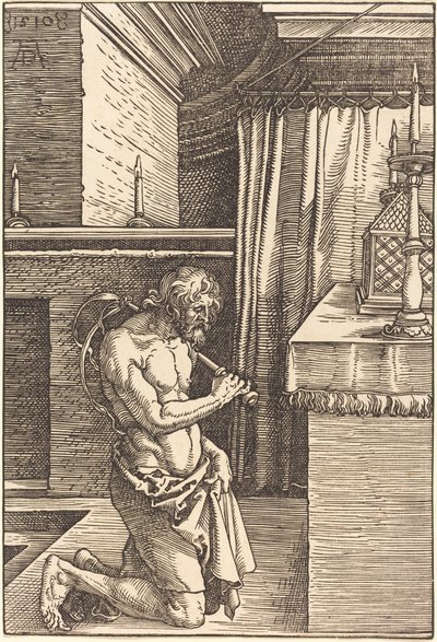 Rei David fazendo penitência de Albrecht Dürer