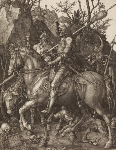 Cavaleiro, Morte e Diabo, 1513. de Albrecht Dürer