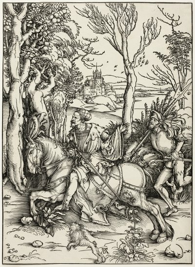 Cavaleiro e Landsknecht de Albrecht Dürer