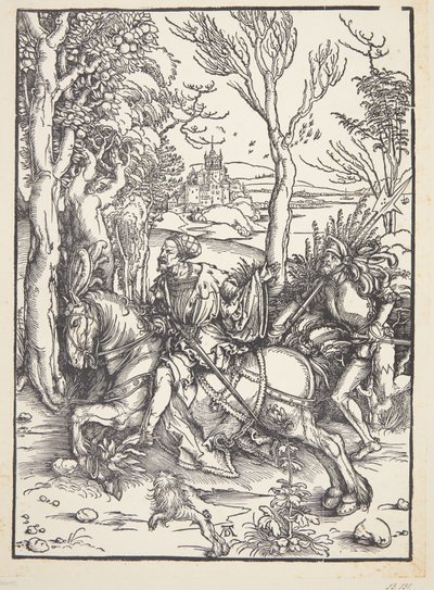 Cavaleiro e lansquenet de Albrecht Dürer