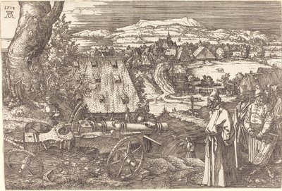 Paisagem com um canhão, 1518 de Albrecht Dürer