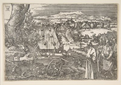 Paisagem com um canhão, 1518. de Albrecht Dürer