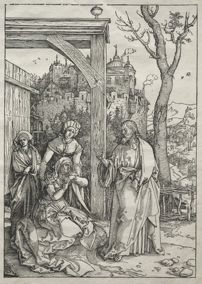 Vida da Virgem: Cristo despede-se da sua mãe de Albrecht Dürer