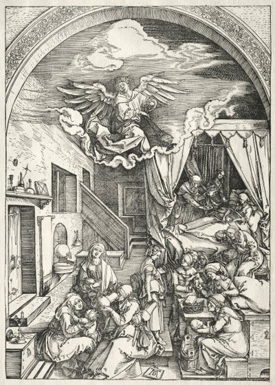 Vida da Virgem: Natividade da Virgem, 1504-1505. de Albrecht Dürer