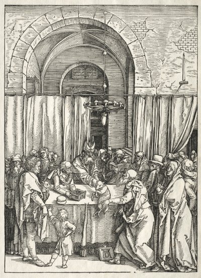 Vida da Virgem: Rejeição do Sacrifício de Joaquim de Albrecht Dürer