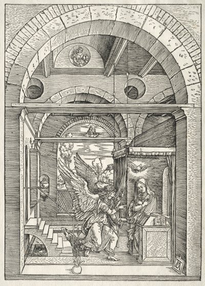 Vida da Virgem: A Anunciação de Albrecht Dürer