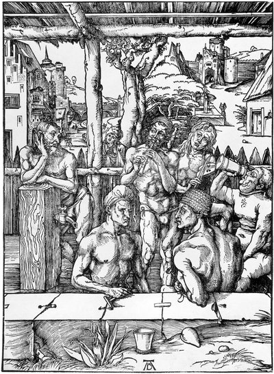 Casa de banho dos homens de Albrecht Dürer