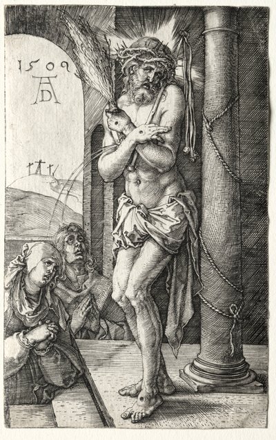 Homem das Dores pela Coluna de Albrecht Dürer