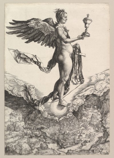 Nemesis A Grande Fortuna, 1501-2. de Albrecht Dürer