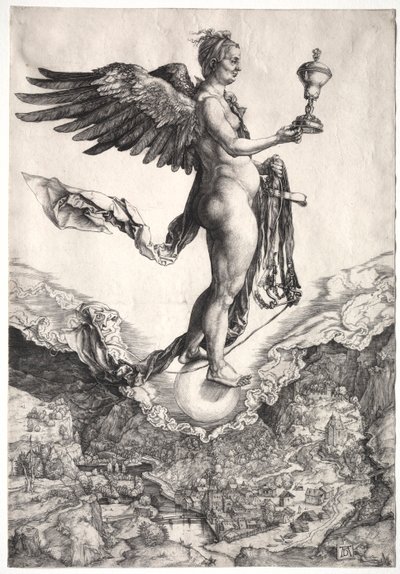 Nemesis, c. 1501-1502. de Albrecht Dürer