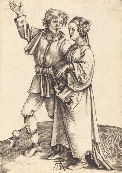 Camponês e sua esposa, c. 14971498. de Albrecht Dürer