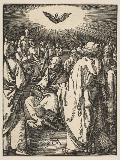 Pentecostes, de The Small Passion, ca. 1510 de Albrecht Dürer