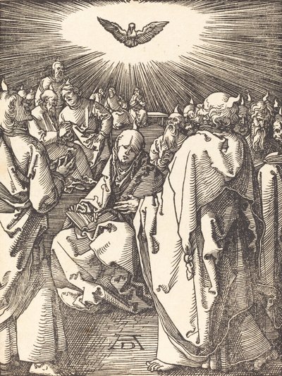 Pentecostes, provavelmente c. 15091510. de Albrecht Dürer